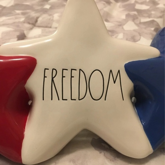 Rae Dunn Let Freedom Ring USA Decor - Picture 3 of 6